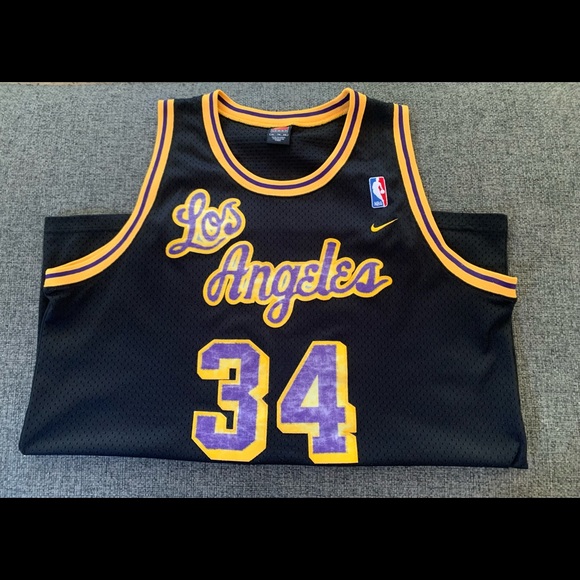 Los Angeles Lakers Jersey Hollywood Nights Nike Rewind Size XL Authentic NBA - Picture 1 of 5